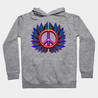 peace sign flower Hoodie